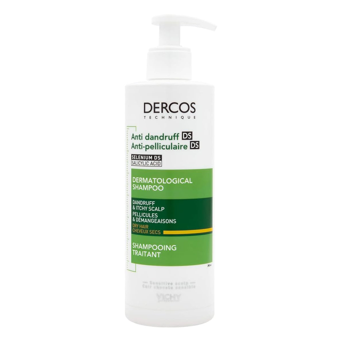 Vichy Dercos Anti-dandruff Shampoo For Dry Hair 390ml